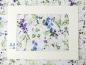 Preview: Patchworkstoff Clothworks aus der Serie Flowershop lila blau filigrane Blüten auf weiß A4 Ausschnitt